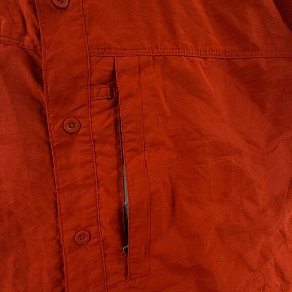 Mountain Hardwear HONG KONG UNIVERSITY Button Up Orange Long Sleeve Medium **** - Picture 6 of 16